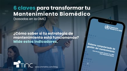 Indicadores clave de mantenimiento hospitalario en CMMS TINC